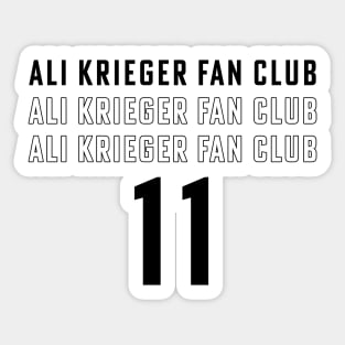 Ali Krieger Fan Club, Ali Krieger 11, Ali Krieger Sticker